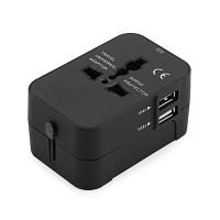 ราคา หัวแปลงปลั๊กไฟ Universal Travel Adapter หัวแปลง ปลั๊กไฟทั่วโลก อะแดปเตอร์สำหรับท่องเที่ยว มาพร้อม2ช่องUSB หัวแปลงปลั๊กไฟรอบโลกfor UK US EU AU แปลงปลั๊กทุกแบบทุชนิดB29 (16586609378)
