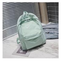 ราคา พร้อมส่งจากไทย กระเป๋าเป้สะพายหลังกันน้ำ กระเป๋านักเรียนผ้าไนล่อน ใบขนาดกลาง (21609423646)