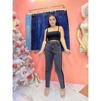 ราคา ยีนส์ขาเดฟแต่งแถบ สาวอวบ (19087997161)