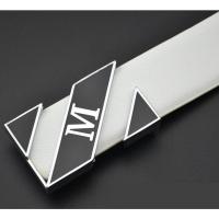 ราคา เข็มขัดหนังแท้สำหรับผู้ชายสีขาว M เข็มขัดหนังตัวอักษร Kepala Tali Pinggang Lelaki (19437799026)