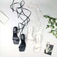 ราคา Leaves Shoes รองเท้าเอวา AVA รองเท้าส้นสูงพันขา 1 5 นิ้ว (19318676848)