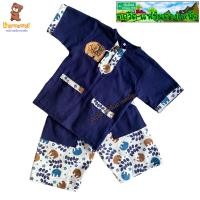 ราคา ชุดเด็ก ช้างน้อย ชุดผ้าฝ้าย ชุดพื้นเมืองเด็กผู้ชาย ชุดเซ็ทเด็กชาย ชุดเซ็ท เสื้อ กางเกง ลวดลายช้างสีขาว ชุดพื้นเมืองเชียงใหม่ สีกรม (21917337498)