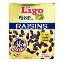 ราคา Ligo Raisins Seedless ลูกเกดอบแห้ง ตราลิโก จากอเมริกา ขนาด 250 กรัม (353899400)