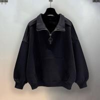 ราคา MNO 9 Polo 850 เสื้อโปโลชาย สีล้วน คอซิป คอสูง สไตล์อเมริกัน เสื้อโปโล เสื้อโปโลผู้ชาย เสื้อคอปก เสื้อแขนยาวสีดำ (21148975917)