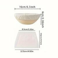 ราคา ตะกร้าใส่แป้งตะกร้าหวาย Baguette ทรงไข่ขนมปังเหลี่ยมประเทศ Banneton Brotform Proofing (21678686126)