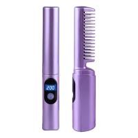 ราคา USB หวีไฟฟ้าไร้สาย ผมตรงผมหยิก 2ใน1 Hair Straightener Hair Hot Comb Mini Hair Straightener Wireless Straight Hair Comb Damage Portable Electric Straightening Combs เครื่องดัดผมเครื่องหนีบผมตรงไร้สาย (