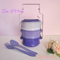 ราคา เซตปิ่นโตขนาดเล็ก ช้อนส้อม 3 ชั้น กว้าง 11 ซม สีปิ่นโตดูในตัวเลือกสินค้า อ่านขนาดก่อนสั่งซื้อ (19363470289)