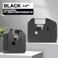 ราคา ริบบิ้นสีดำสำหรับ TR 100BK label tape เหมาะสำหรับพี่ชายน้องชาย1ชิ้น 2ชิ้น 3ชิ้นสำหรับ PT E850TKW PT E800TK PT E8000T TR100BK แท้ (21109019448)