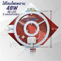 ราคา แผงไฟเพดานซาลาเปา ขนาด 24w 36w 48w 72w 48w3แสง แผงไฟแม่เหล็ก แผงไฟLED โคมเพดานLED มอก (20563018237)
