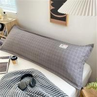 ราคา SUNLIGHT HOME ผ้าฝ้ายลินินปลอกหมอนยาวปลอกหมอนข้างลายสก๊อตระบายอากาศได้ดียาวปลอกหมอน (21551025475)