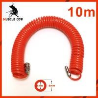 ราคา สายลม สายลมสปริง สายลมสีดำ สายลมขด Muscle Cow ยาว 8 10 12 15 เมตร สายปั๊มลม PU 8x5mm แบบขดสปริง พร้อมหัวคอปเปอร์ (21991683311)