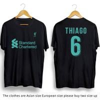ราคา เสื้อยืดคอกลม พิมพ์ลาย Liverpool Roberto Firmino Thiago Virgil สีดํา สีขาว สําหรับผู้ชาย และผู้หญิงS 5XL (21734255667)