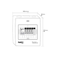 ราคา ส่งไวมาก NANO ตู้เปล่า ตู้คอนซูมเมอร์ รุ่นเกาะราง กล่องไฟ ตู้ไฟ ตู้คอมบายเนอร์ ตู้โหลด ตู้ควบคุมไฟ NANO PLUS ราคาขายส่ง (22008220219)