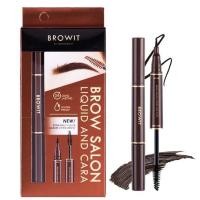 ราคา Browit by NongChat Brow Salon Liquid and Cara บราวอิท ที่เขียนคิ้ว 2หัว น้องฉัตร Liquid And Cara 1 มล 3 5 กรัม (21773830981)