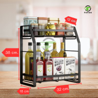 ราคา ที่วางเครื่องปรุง ชั้นจัดเรียบเบียบ 2ชั้น แสตนเลส แข็งแรง ชั้นวางเครื่องปรุง ชั้นวางขวด ชั้นวางของในครัว ชั้นวางขวด ชั้นวางติดผังสแตนเลส ที่วางเครื่องปรุง ที่วางขวด พร้อมส่ง (22012110609)