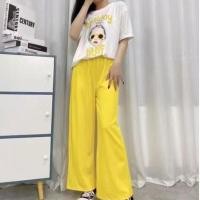 ราคา ชุดเชทแฟชั่น ลายน่ารักสำหรัญผู้หญิง ชุดเซ็ท เสื้อยืดแขนสั้น กางเกงขายาว ผ้านิ่มลายน่ารักมาก (16504938212)