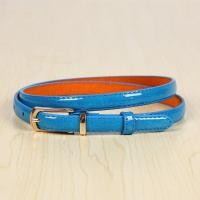 ราคา Womens Belts Pin Buckle Candy Color Narrow Section Casual Wild Decoration Belt Female Fashion PU Leather Waistband (17696081593)