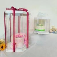 ราคา กล่องเค้กใส กล่องพลาสติกใส ทรงสูง มีฐานรองสีขาว และฝาปิด ทรง 6 เหลี่ยม ไม่รวมริบบิ้น ขนาด 6 นิ้ว 8 นิ้ว 10 นิ้ว 12 นิ้ว พร้อมส่ง (21998609122)