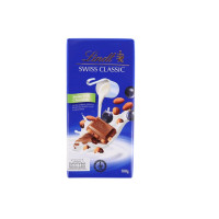 ราคา LINDT Chocolate Swiss Milk Chocolate With Raisins Gently Roasted Nuts 100 g (21789568603)