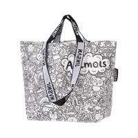 ราคา A004กระเป๋ากระสอบ กันน้ำ ใส่ของได้เยอะ ลายสายรุ้ง กระเป๋าสะพายใหล่ แบบกระดุม ถุงช้อปปิ้ง ลวดลายเยอะ (21712093653)