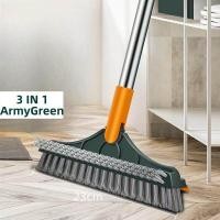 ราคา แปรงขัดพื้น 3in1 แปรงขัดพื้นด้ามยาว พร้อมที่รีดน้ำในตัว แปรงขัดห้องน้ำแปรงล้างห้องน้ำ แปรงถูพื้น แปรง ทําความสะอาดรอยแยก แปรงขัดพื้นด้ามยาว (21520425492)