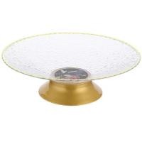 ราคา ถาดใส่ผลไม้ คริสตัลจานผล ถาดวางขนม พลาสติก ไม้พลาสติกแสดงผล สำหรับตกแต่งบ้าน ฐานถอดได้ (21744708555)