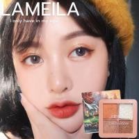 ราคา Lameila 5086 อายแชโดว์พาเลททาตา 4 สี เนื้อใยไหม เนื้อแมท กลิตเตอร์ Soft Eye shadow Lasting Makeup Palatte (21903767807)