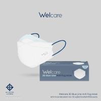 ราคา ส่งฟรี Welcare 3D Blue Line Anti Fog Mask 1กล่อง 25ชิ้น (17343923841)