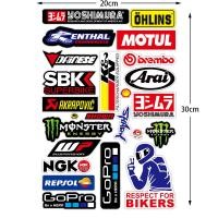 ราคา สติกเกอร์ไวนิลแต่งเล็บสติกเกอร์ติดท้ายรถมอเตอร์ไซค์แบบสามกล่องดัดแปลงหมวกกันน็อคสติ๊กเกอร์ตกแต่งไฟฟ้าสำหรับ YAMAHA HONDA SUZUKI (21689914014)