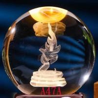 ราคา ลูกแก้ว พร้อมฐานไม้ พญานาค 23456810cm คริสตัล เสริมดวง ปรับฮวงจุ้ย Tanida (18506614814)