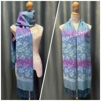 ราคา ผ้าพันคอ ผ้าคลุมไหล่ ผ้าลายผีเสื้อสีพาสเทล พร้อมส่ง (21176553013)