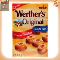ราคา เวอร์เธอร์ ออริจินัล ไม่มีน้ำตาล ซูการ์ฟรี แคนดี้ 42กรัม Werthers Original Sugar Free Candies (21033283517)