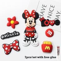 ราคา MEET U 6ชิ้น แพ็คการ์ตูนมิกกี้เมาส์diyถ้วยน้ำโทรศัพท์มือถือหูฟังกรณีรองเท้าแตะหัวเข็มขัดกิ๊บตกแต่งพีวีซียางนุ่มชุดเครื่องประดับ (21496049369)