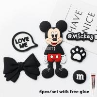 ราคา MEET U 6ชิ้น แพ็คการ์ตูนมิกกี้เมาส์diyถ้วยน้ำโทรศัพท์มือถือหูฟังกรณีรองเท้าแตะหัวเข็มขัดกิ๊บตกแต่งพีวีซียางนุ่มชุดเครื่องประดับ (21496049368)