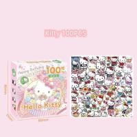ราคา SANRIO Kuromi Melody Hello Kitty อบเชย Pom Pom Purin กล่องสติกเกอร์การ์ตูนน่ารัก Pochacco (21769201243)
