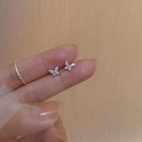 ราคา ต่างหูผีเสื้อรูปดอกไม้ขนาด17ไมล์สำหรับผู้หญิงต่างหูตุ้มหูเงินรูปดาวไม้กางเขนสีทองรูปคริสตัลเรียบง่ายเครื่องประดับอัญมณี (20799509833)