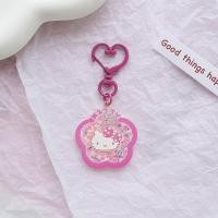 ราคา Sanrio พวงกุญแจพวงกุญแจรถน่ารัก Cinnamoroll Luminous แบบพกพาจี้อุปกรณ์เสริมอะคริลิคพวงกุญแจ Cinnamoroll Quicksand Sequins Luminous แบบพกพาจี้อุปกรณ์เสริม (21436685366)