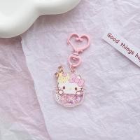 ราคา Sanrio พวงกุญแจพวงกุญแจรถน่ารัก Cinnamoroll Luminous แบบพกพาจี้อุปกรณ์เสริมอะคริลิคพวงกุญแจ Cinnamoroll Quicksand Sequins Luminous แบบพกพาจี้อุปกรณ์เสริม (21436685361)