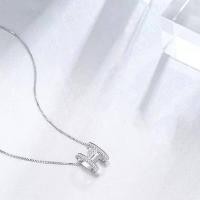 ราคา รักรูปหัวใจรูปหยดน้ำ ตัวอักษรโบว์สร้อยคอมุก สร้อยคอเงินหลายสไตล์ สร้อยคอทองคำ (21668796144)
