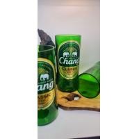 ราคา แก้วตัดจากขวด ช้าง Chang แก้วตัดจากขวดเบียร์ ลบคม ขัดเงา ติดสติ๊กเกอร์กันน้ำให้เรียบร้อย ใช้งานได้จริง งานDIY (22039354941)