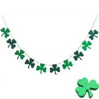 ราคา AVIANA ป้ายผ้าใยสังเคราะห์ St patrick S Day Clover สำหรับแขวนแชมร็อก St patrick ป้ายปาร์ตี้วันโชคดีใบโคลเวอร์สีเขียวแบนเนอร์ไอริช (22024940348)