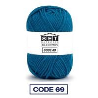 ราคา ไหมพรมฝ้าย สำหรับถักโครเชต์ ไหมพรมคอตตอนนม 4ply 25g ถักเสื้อกันหนาว กระเป๋า หมวก (22024650524)