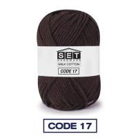 ราคา ไหมพรมฝ้าย สำหรับถักโครเชต์ ไหมพรมคอตตอนนม 4ply 25g ถักเสื้อกันหนาว กระเป๋า หมวก (21968627114)