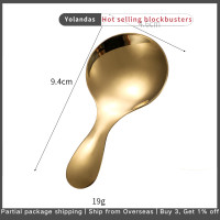 ราคา Yolandas ช้อนสแตนเลสน่ารักด้ามสั้นช้อนตักไอศกรีมทองช้อนกาแฟชาช้อนสำหรับเด็กช้อนเครื่องปรุงอาหารในครัวตักเครื่องเทศ (20401343658)