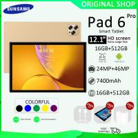 ราคา COD Sumsang Galexy Tab Pad 6 PRO 12Inch 2023 Android 12 0 16GB RAM 512GB ROM Smart Tablet Dual SIM 4G (21610316503)