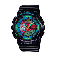 ราคา CASIO GSHOCK นาฬิกาข้อมือผู้ชาย สายเรซิ่น รุ่น GA 110HR 1A Red and black ไม่มีกล่อง No box (13609064496)