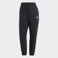 ราคา adidas ไลฟ์สไตล์ กางเกงผ้าทอขาเจ็ดส่วน Essentials 3 Stripes ผู้หญิง สีดำ HT3398 (18984056488)