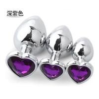 ราคา 3 PcsSet Silicone Metal Plug Butt Butt For WomenMenCouples s Game Diamond Shop (21442649655)