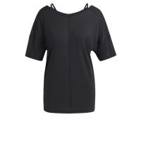 ราคา adidas เทรนนิง เสื้อยืดทรงโอเวอร์ไซส์ Yoga Studio ผู้หญิง สีดำ HS8117 (18018888606)