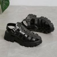 ราคา ขายดีที่สุด ioztt2023 Women 39s Sandals New Thick Bottom Beach Size Soft Non slip Jelly Shoes Hollow Ankle Buckle Round Toe (18531843524)
